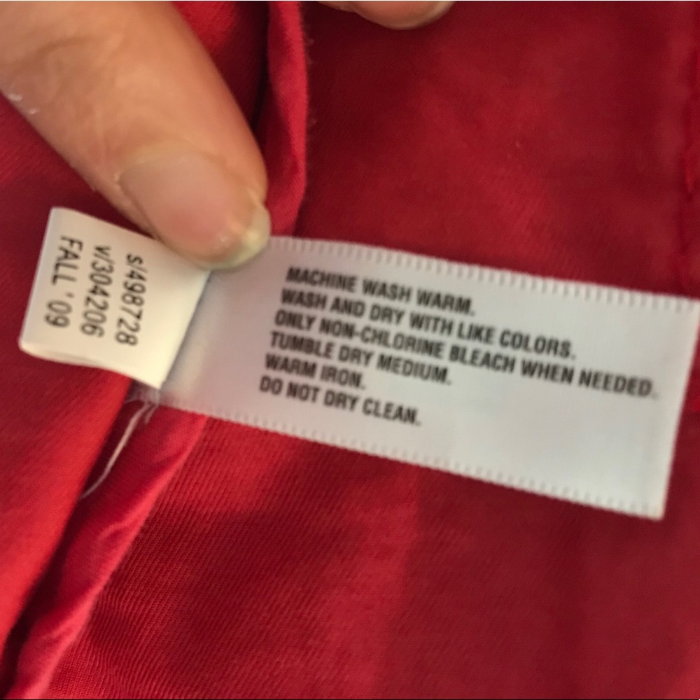 Gap Bright Red Mid Length Light Jacket - image 8